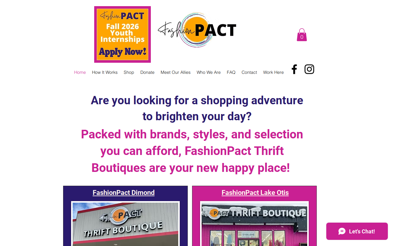 FashionPact website preview