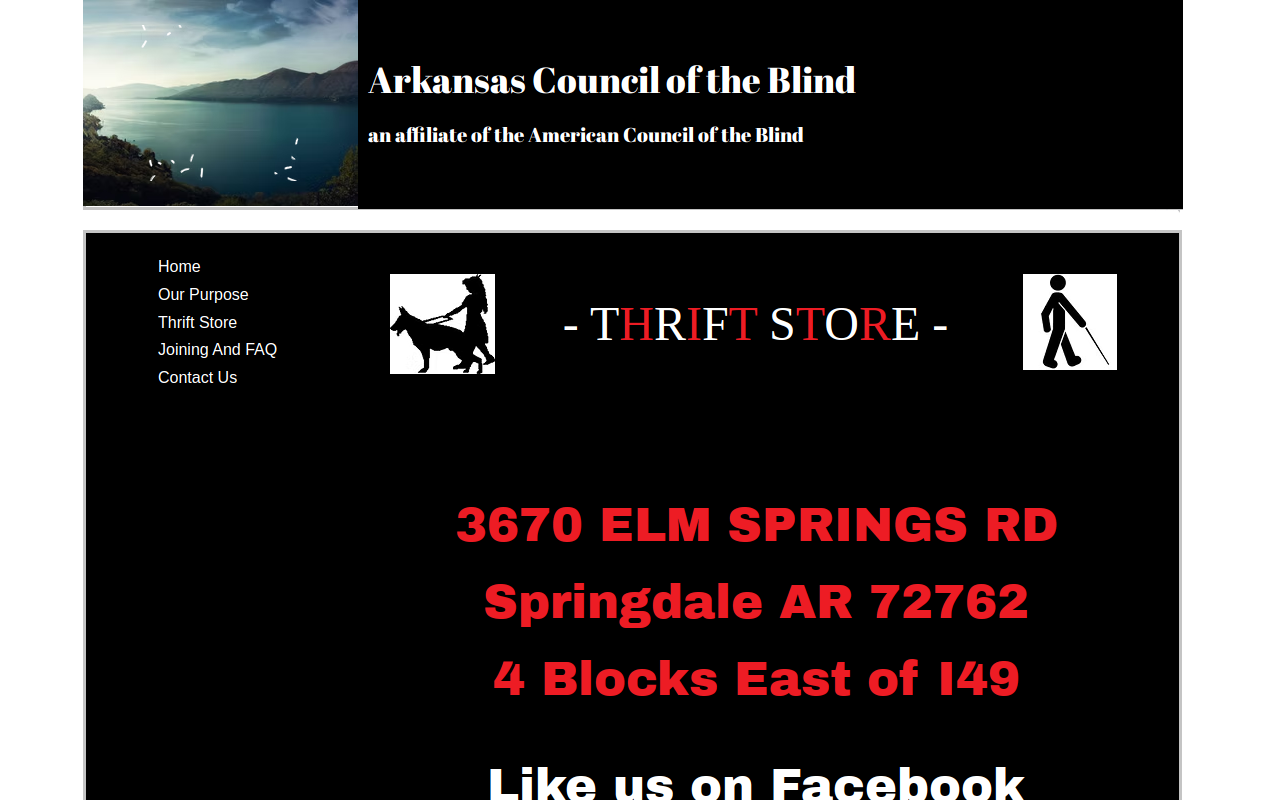ACB Thrift Store website preview