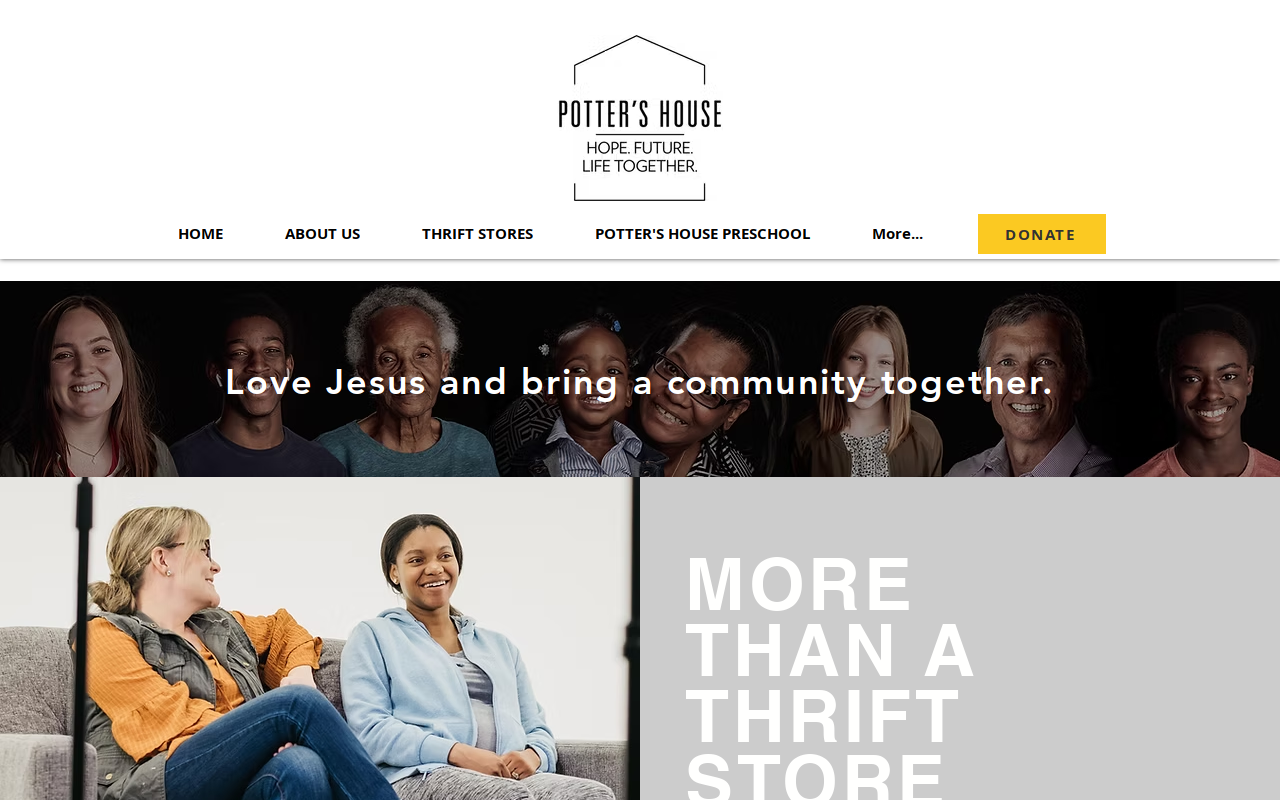 Potter's House website preview