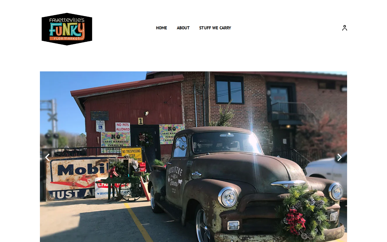 Fayetteville's Funky Flea Market website preview