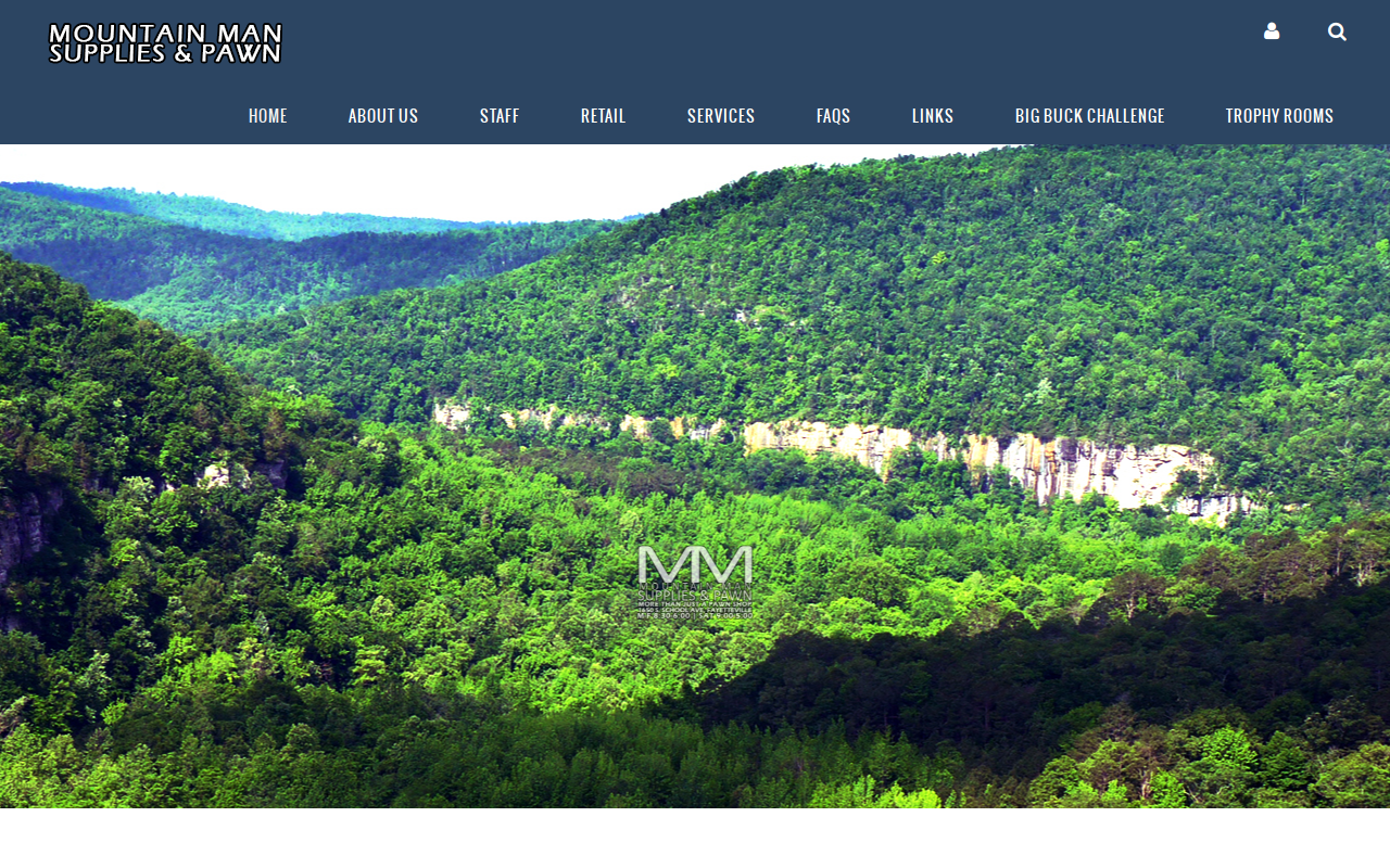 Mountain Man Supplies & Pawn website preview