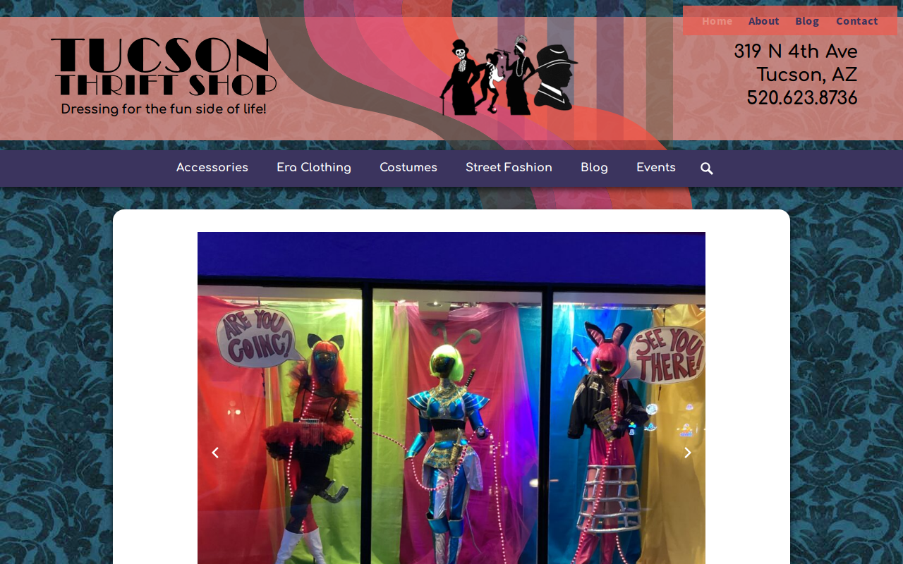 Tucson Thrift Shop website preview