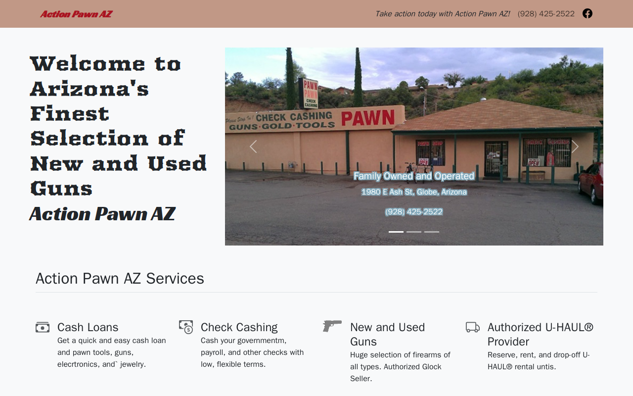 Action Pawn website preview