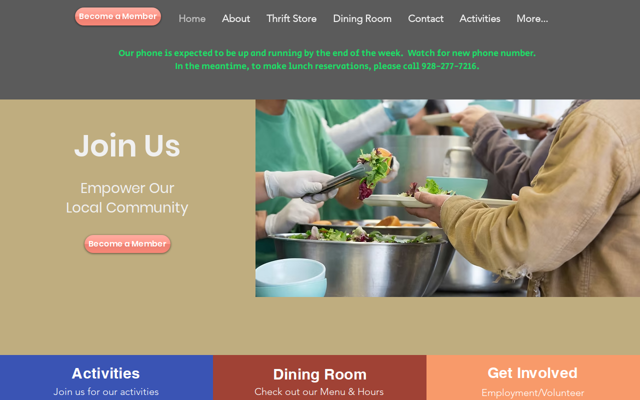 Pine Strawberry Thrift Shop website preview