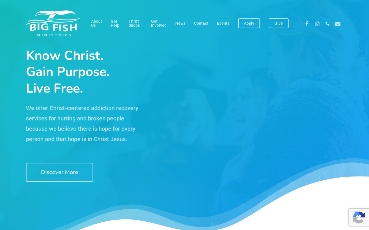 Big Fish Ministries Thrift Shop website preview