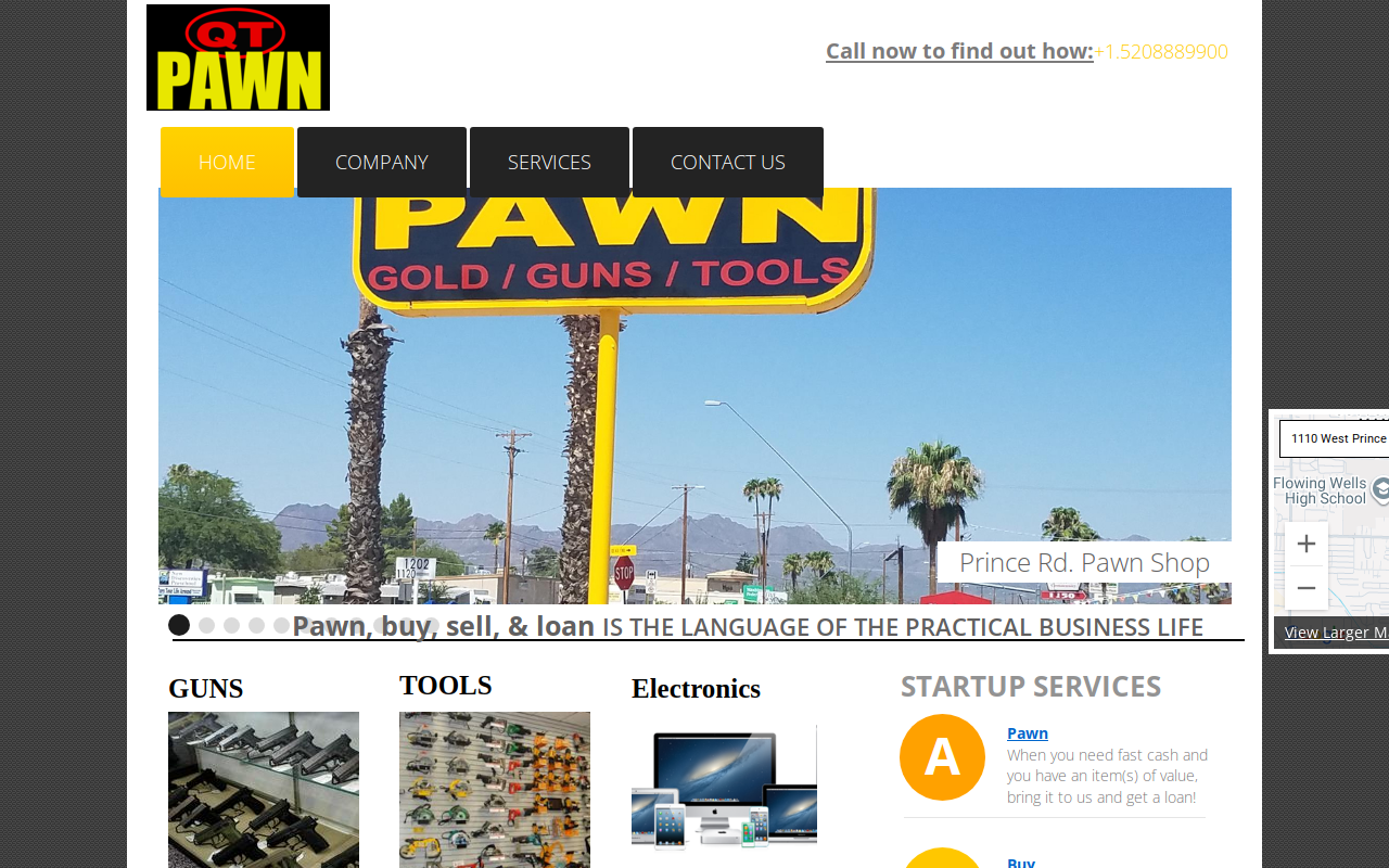 Quick Trip Pawn Shop website preview