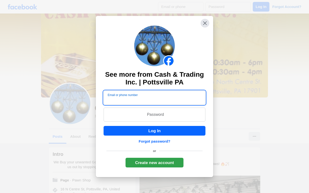 Cash & Trading Inc website preview