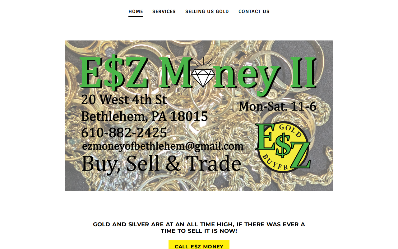 EZ Money II Buy Sell Trade website preview