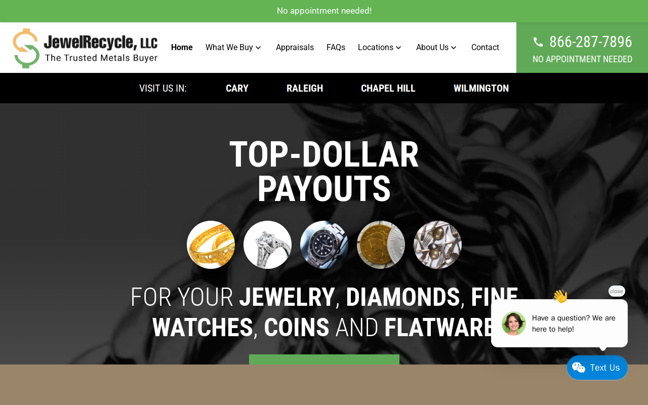 Jewel Recycle website preview