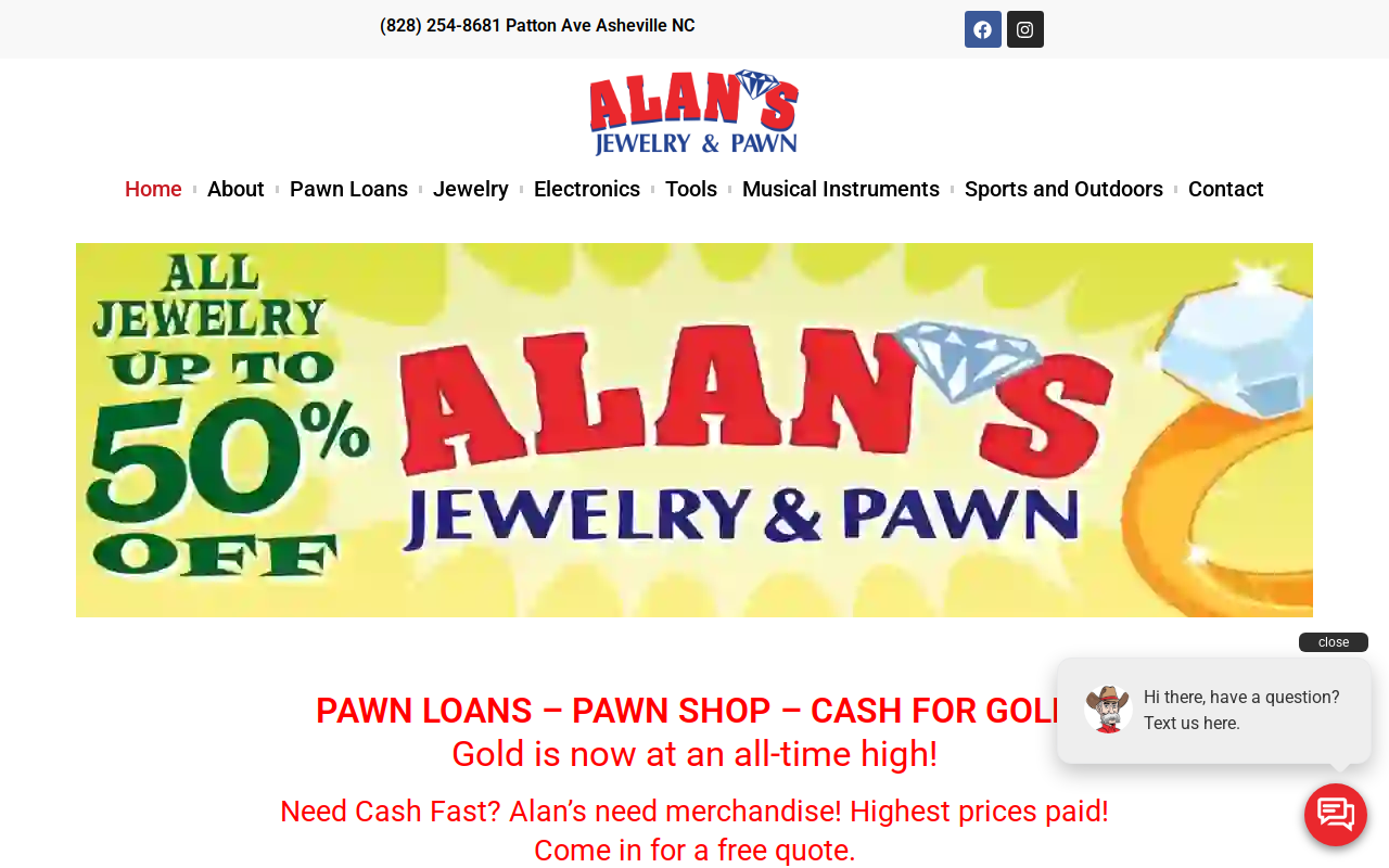 Alan's Jewelry and Pawn website preview