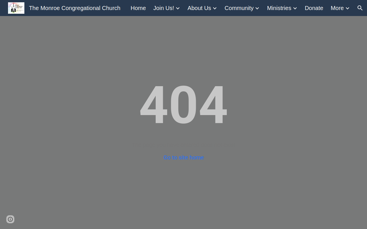 Mustard Seed Thrift Shop website preview