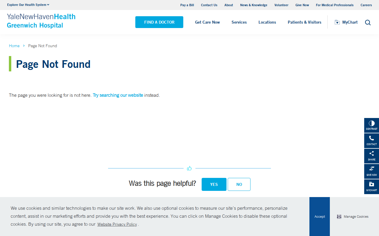 Greenwich Hospital Thrift Store website preview