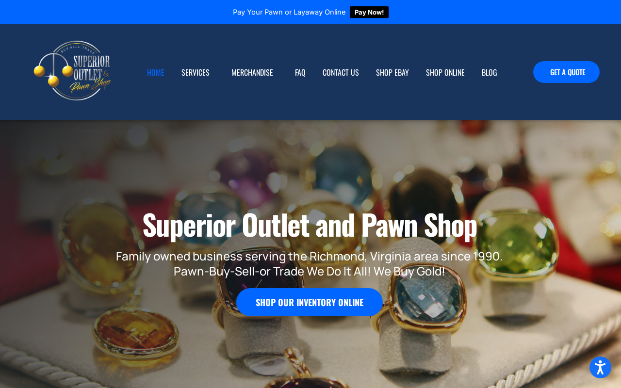 Superior Outlet And Pawn Shop website preview