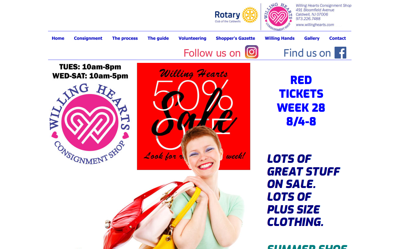 Willing Hearts website preview