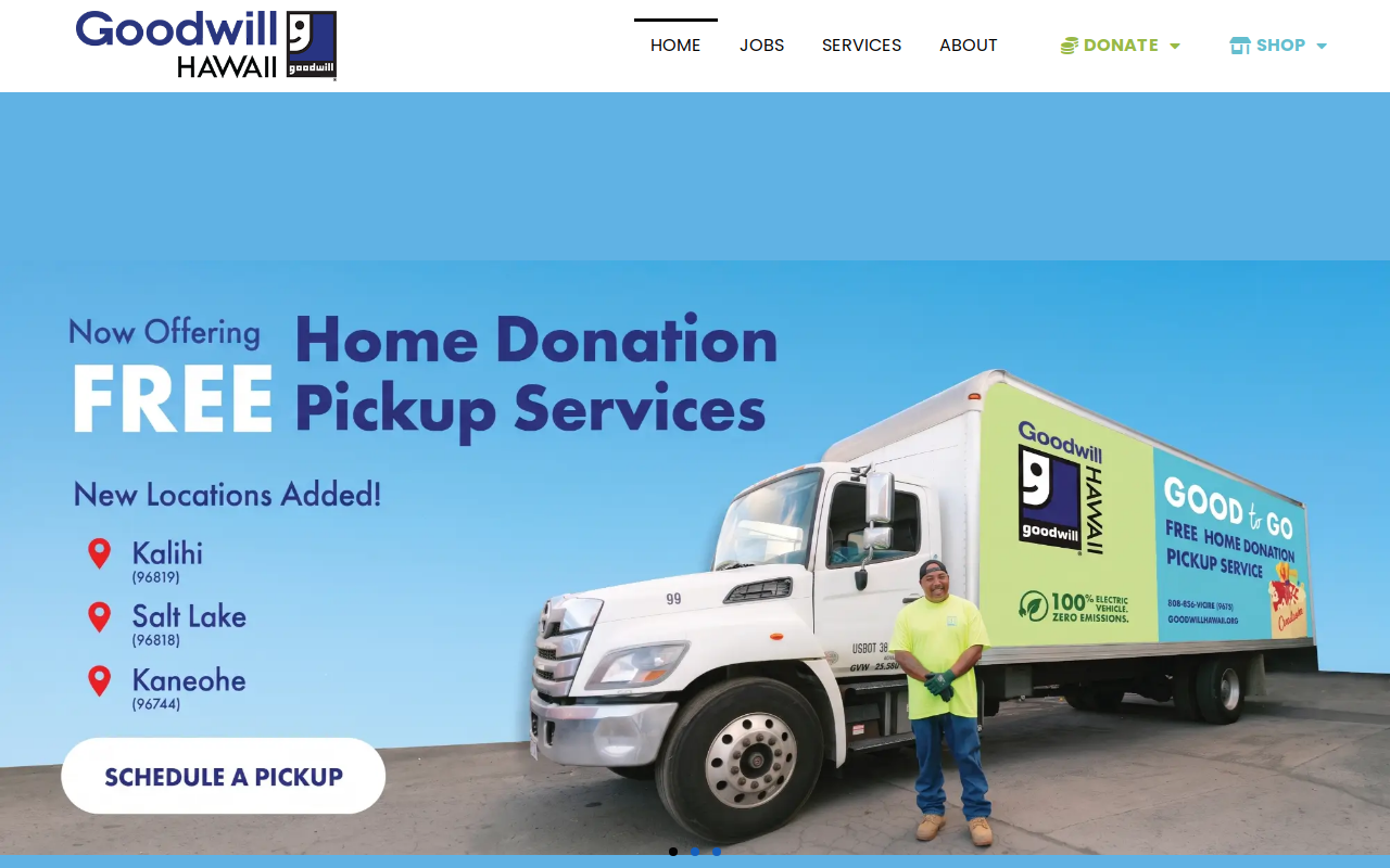 Goodwill website preview