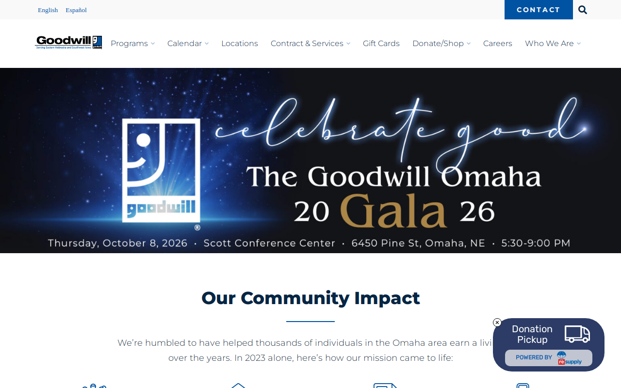 Goodwill website preview