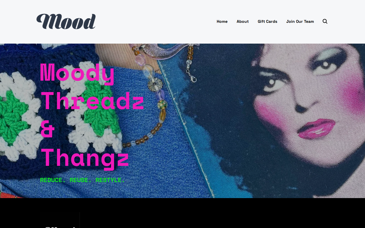 Mood website preview