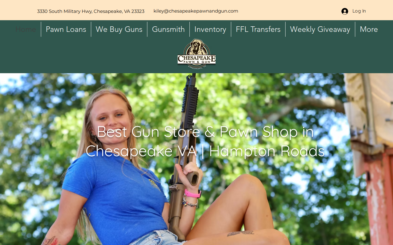 Chesapeake Pawn Brokers website preview