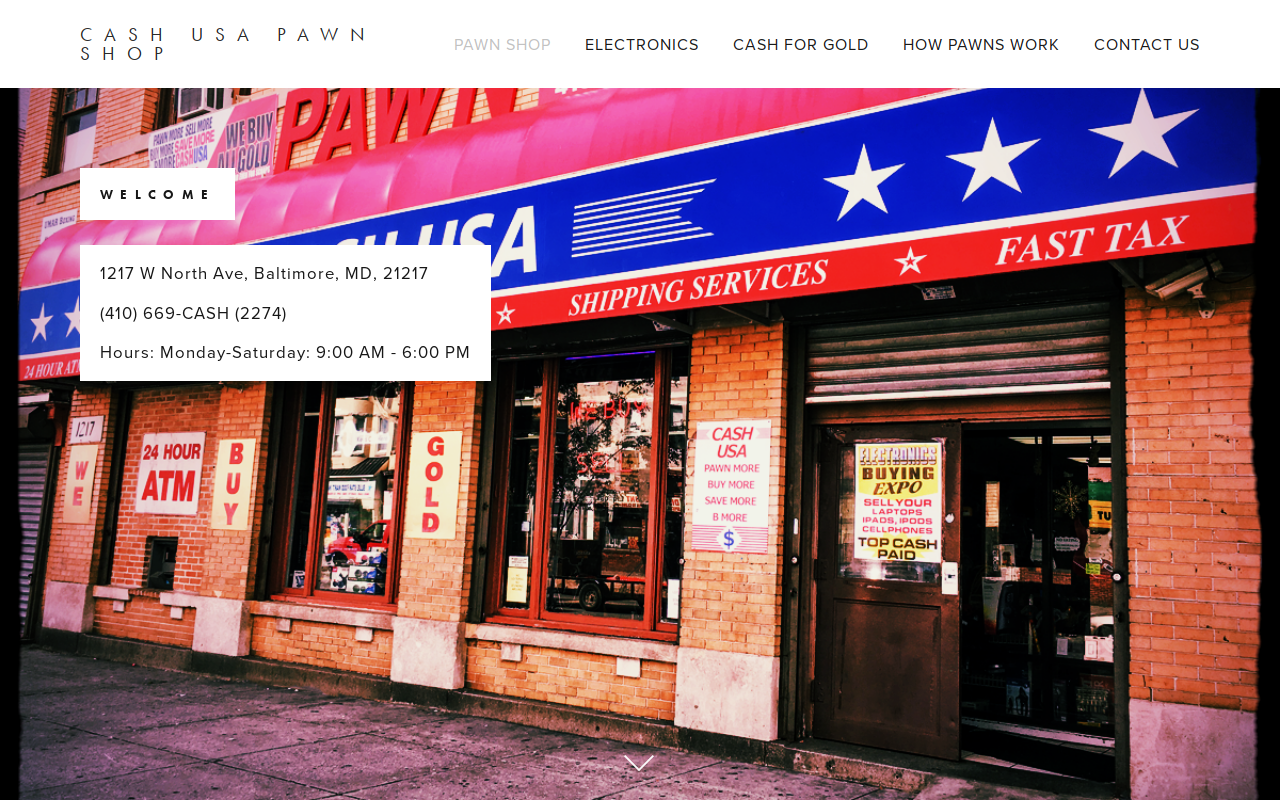 Cash USA website preview
