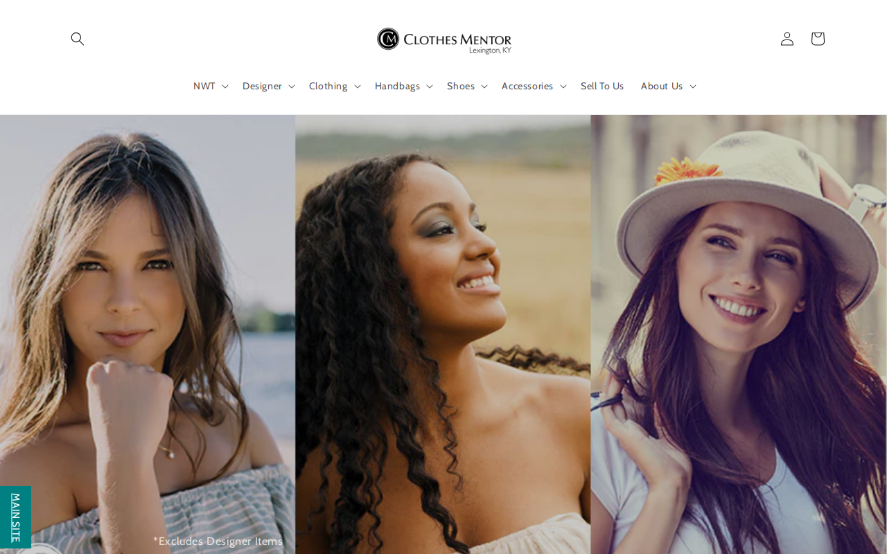 Clothes Mentor website preview