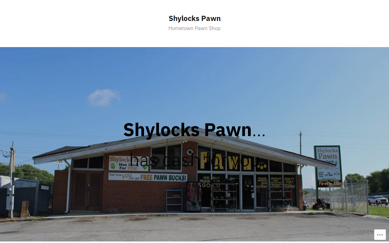 Shylocks Pawn website preview