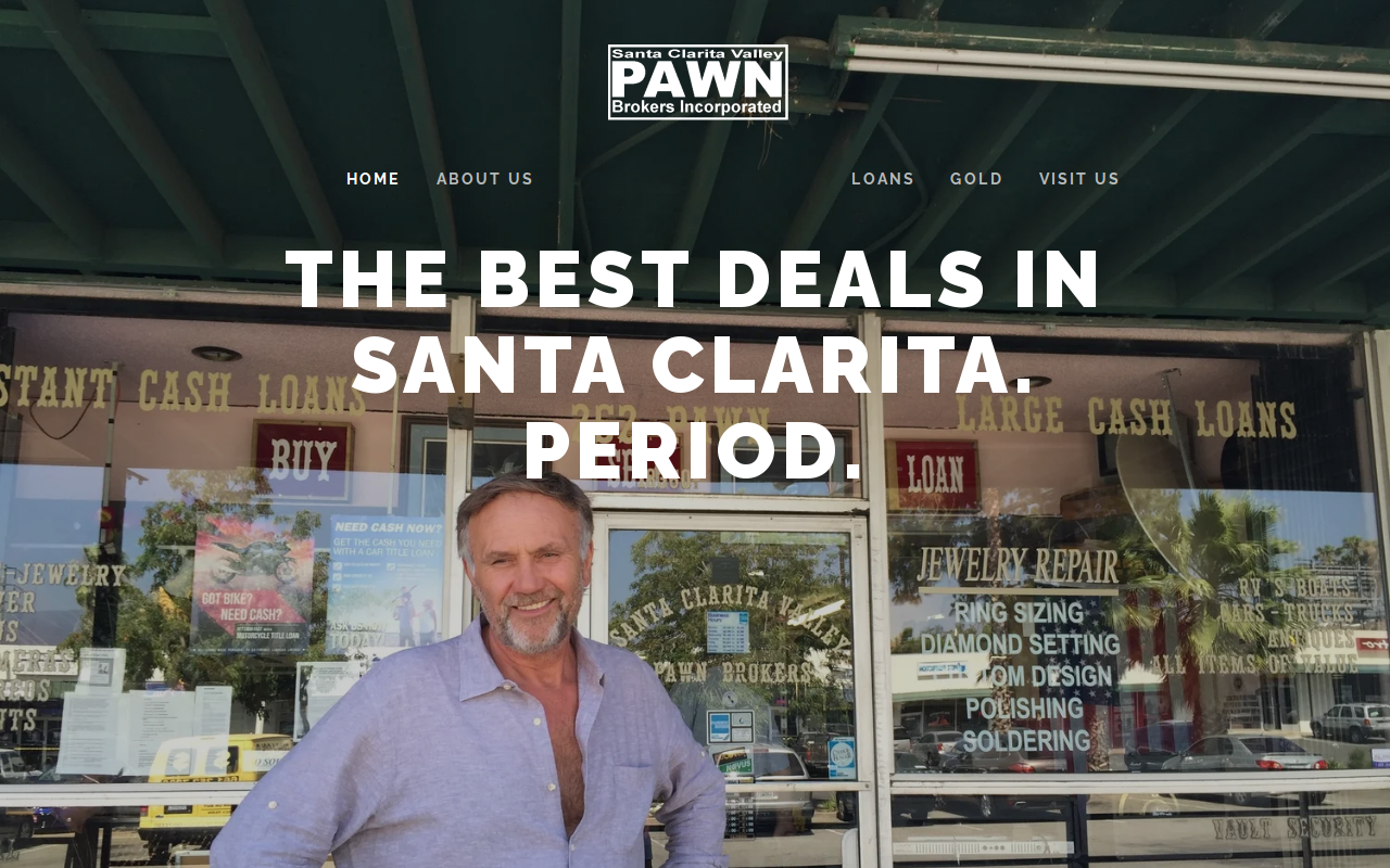 S C V Pawn Brokers Inc. website preview