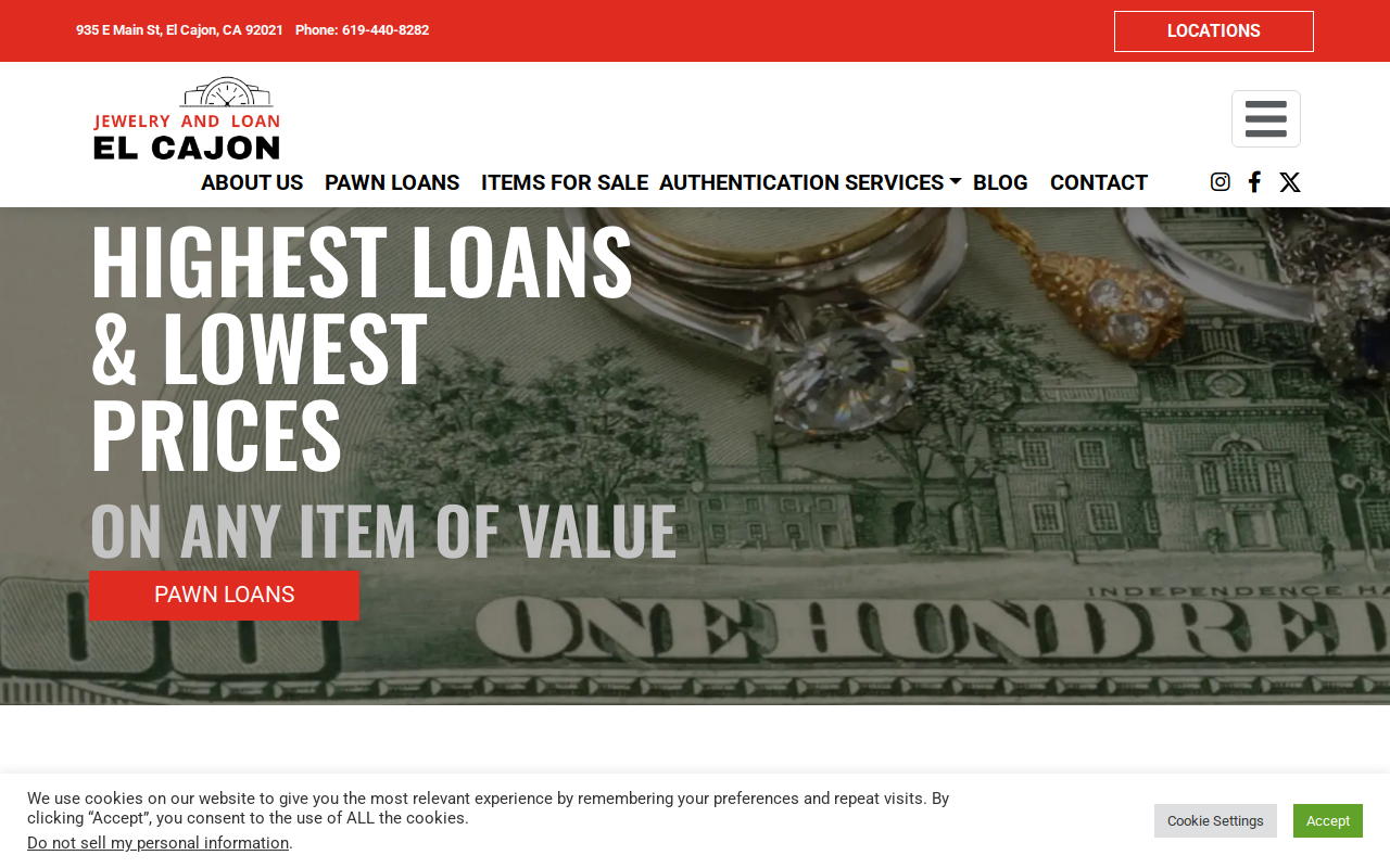El Cajon Jewelry And Loan website preview