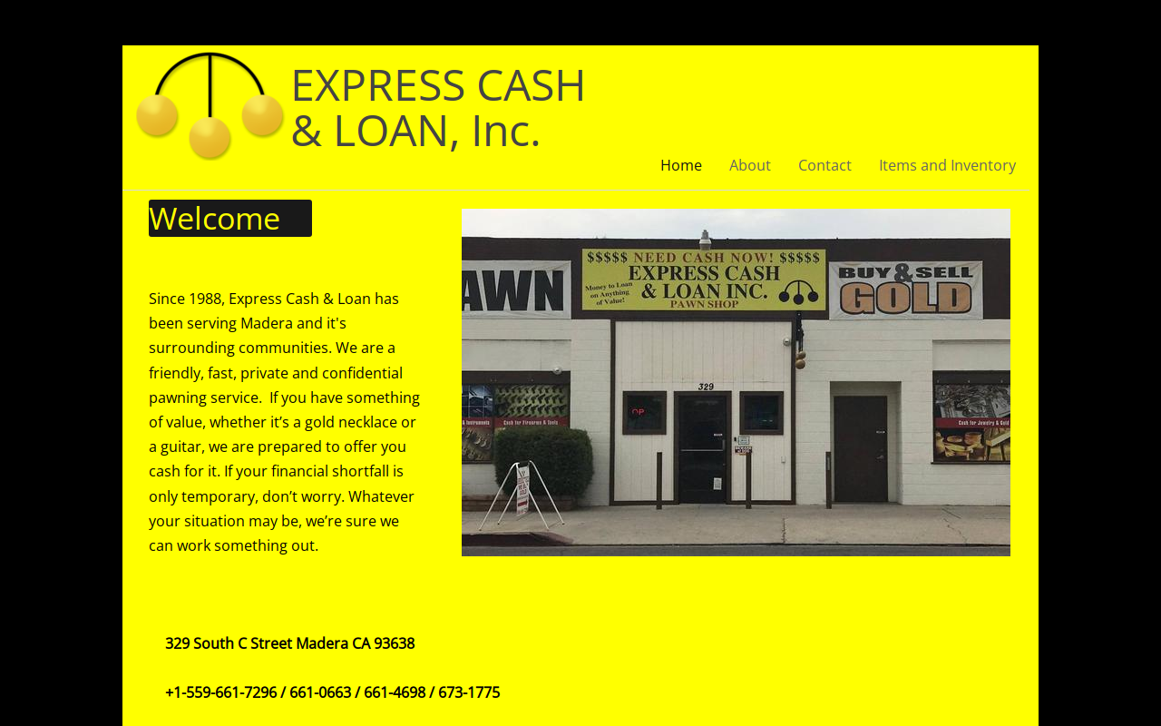 Express Cash & Loan website preview