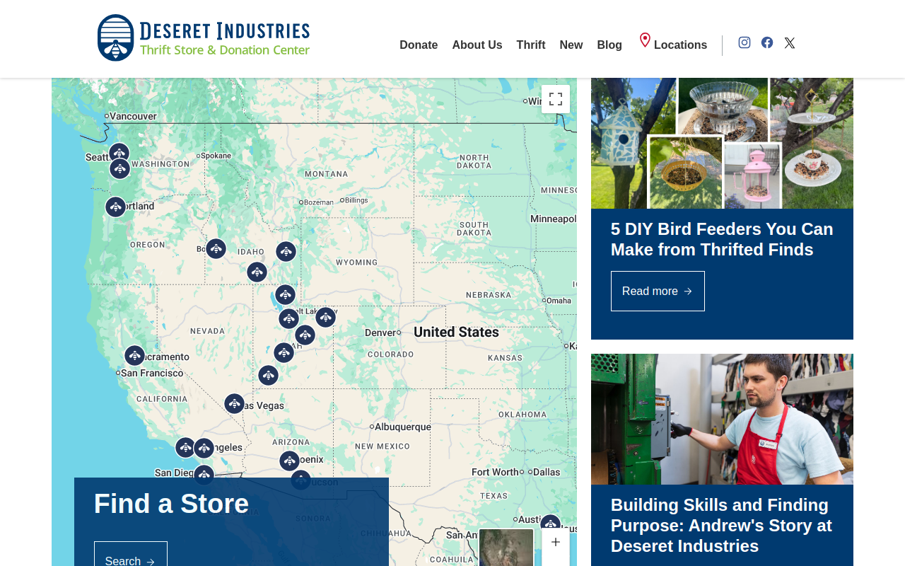 Deseret Industries website preview