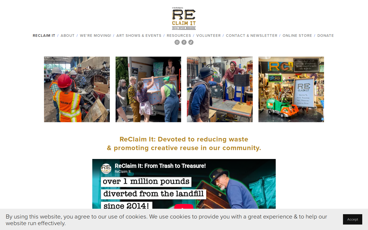 ReClaim It! website preview