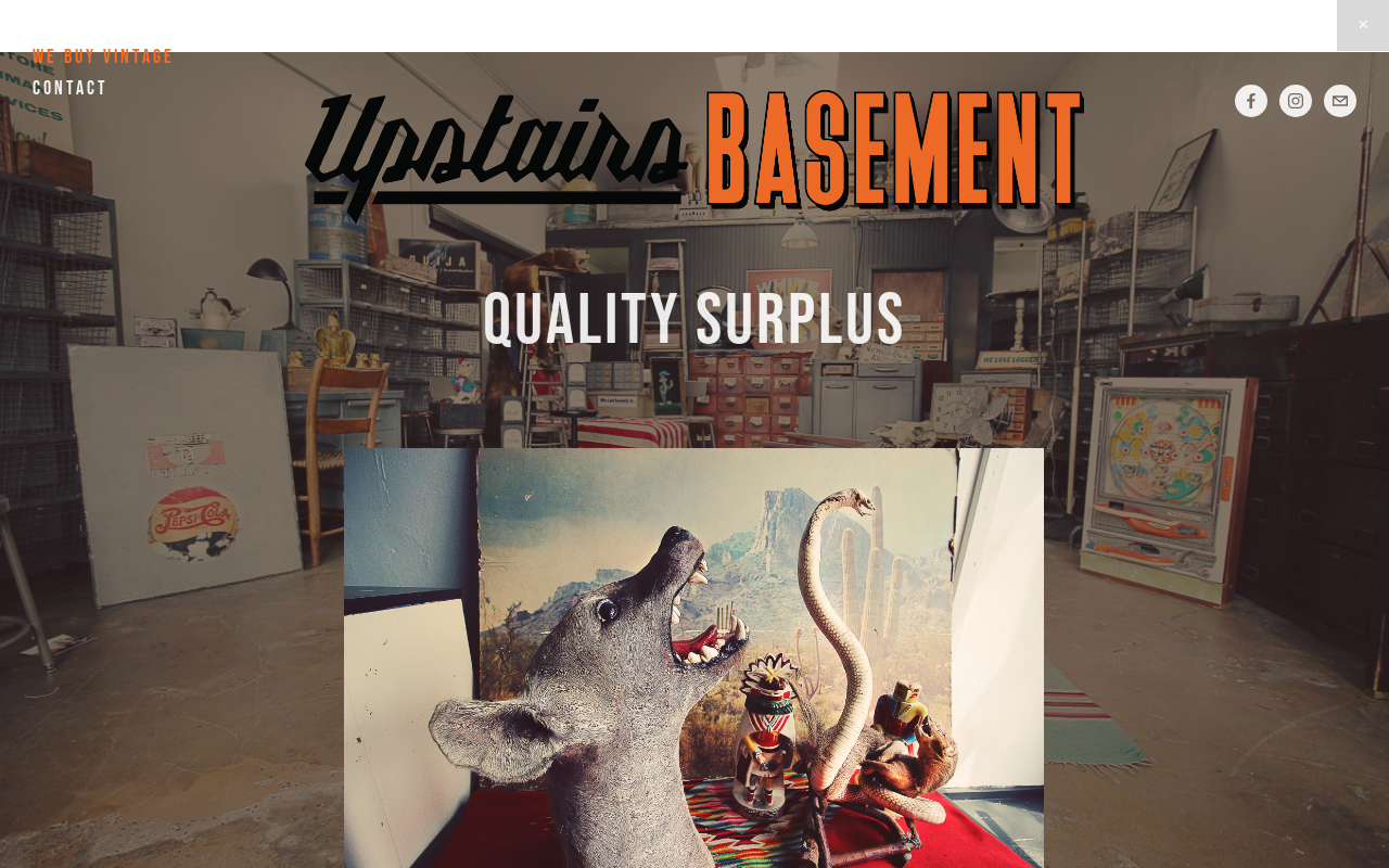 Upstairs Basement website preview