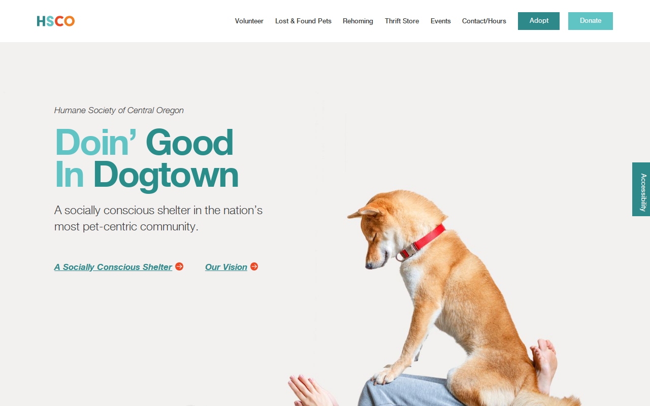 HSCO Thrift Store website preview