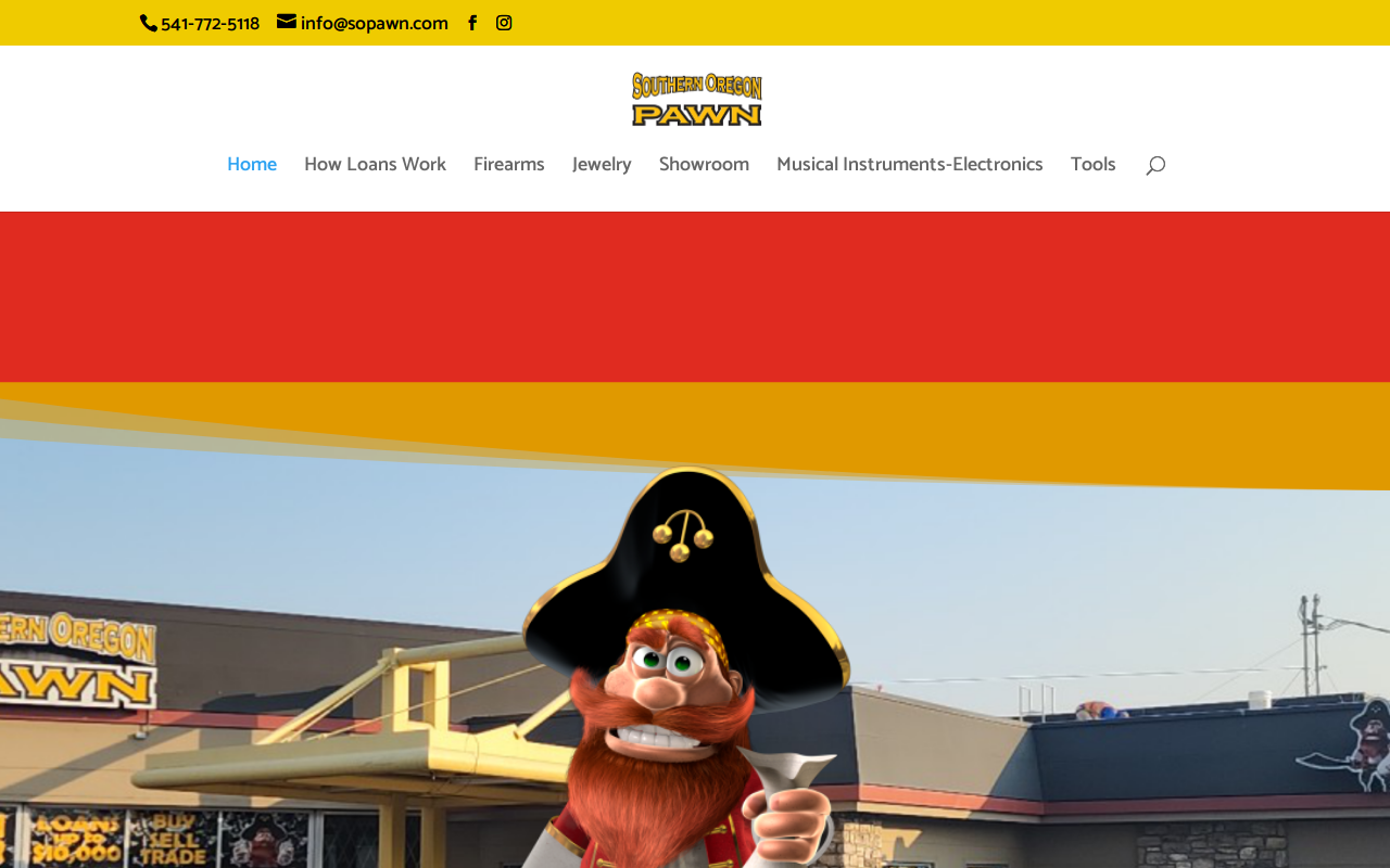 Southern Oregon Pawn website preview