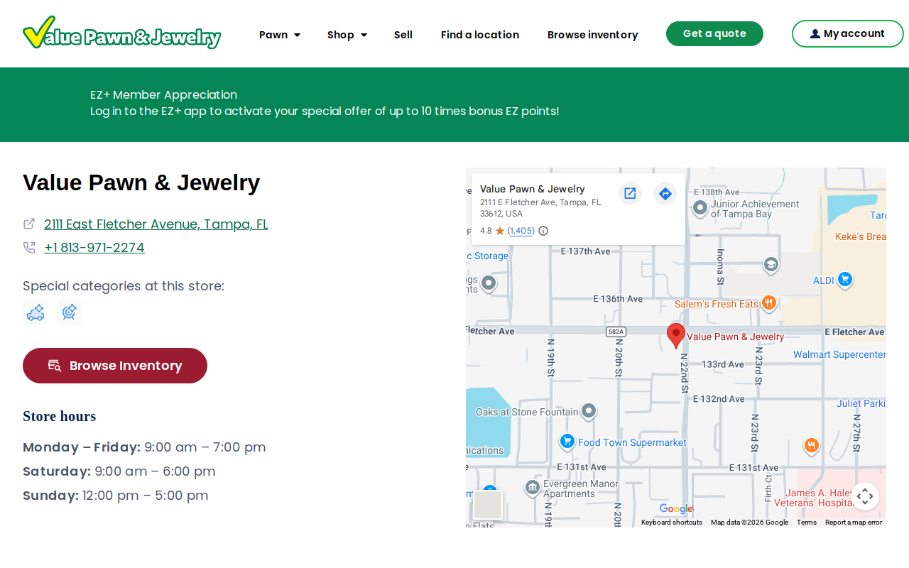 Value Pawn website preview