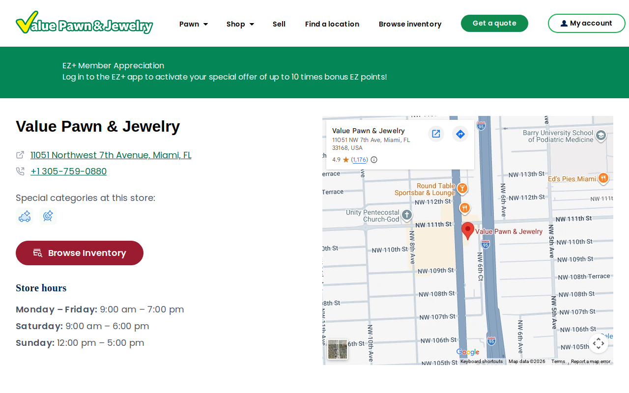 Value Pawn & Jewlry website preview