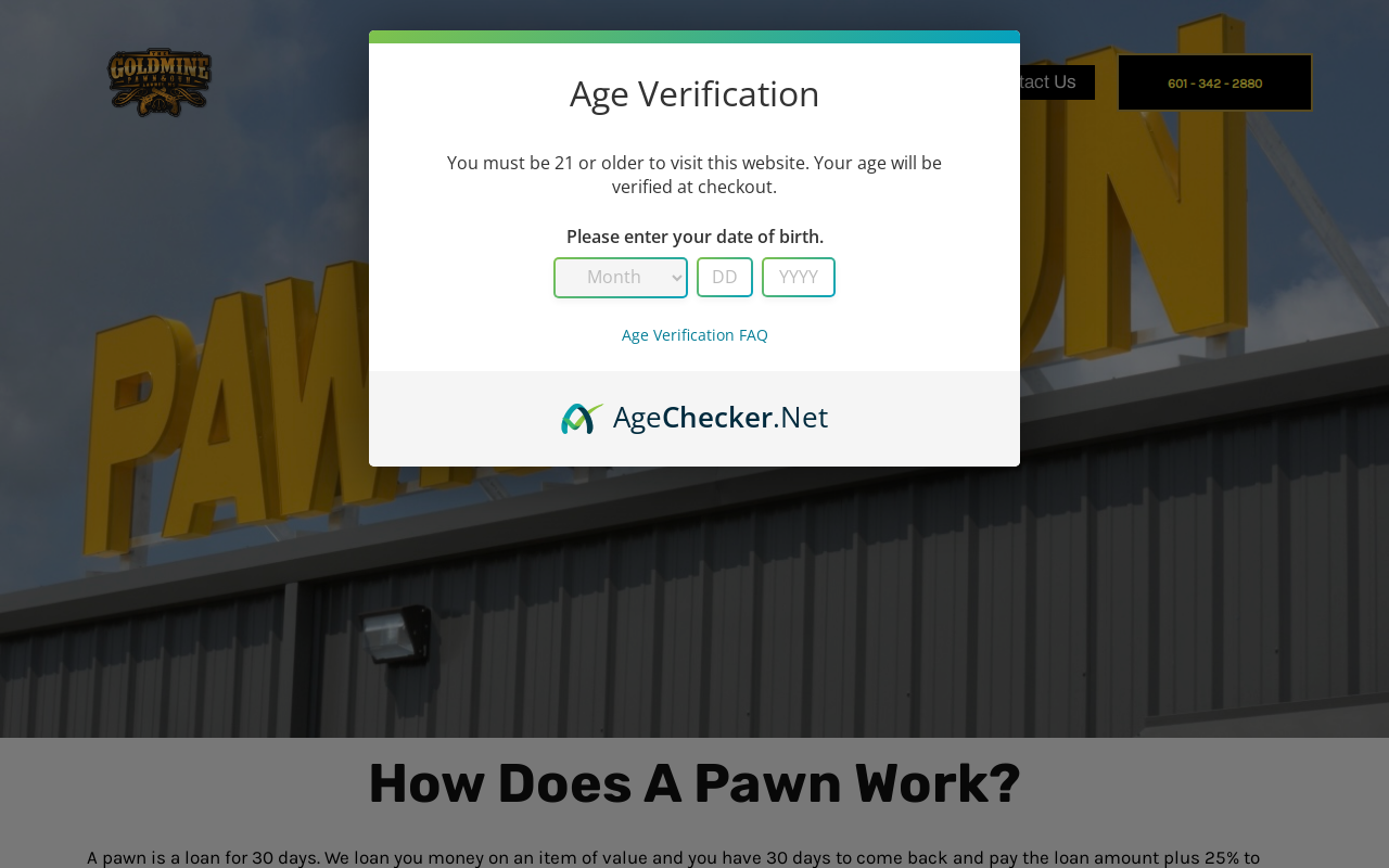 The Gold Mine Pawn and Gun website preview