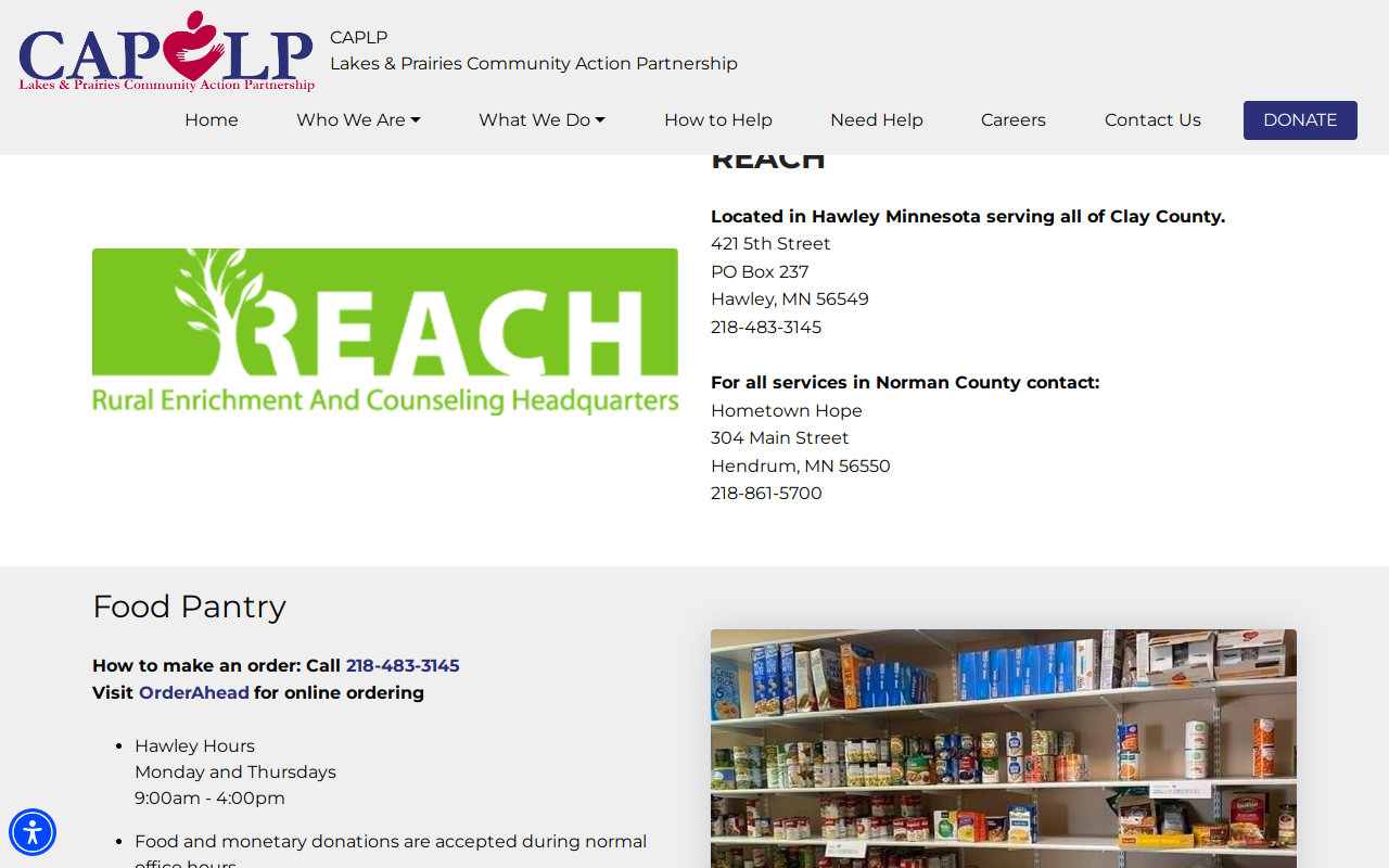 REACH Reusables Thrift Store website preview