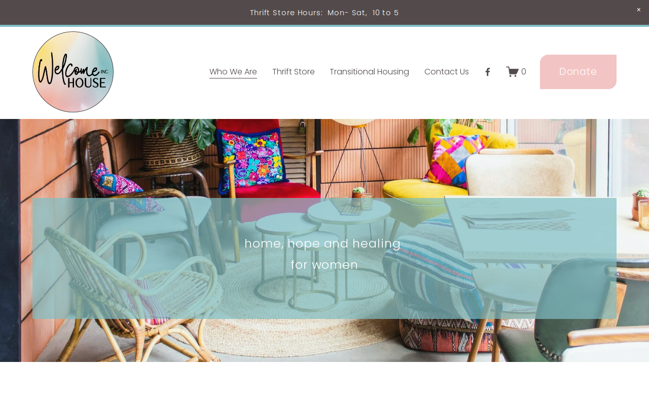 Welcome Thrift website preview