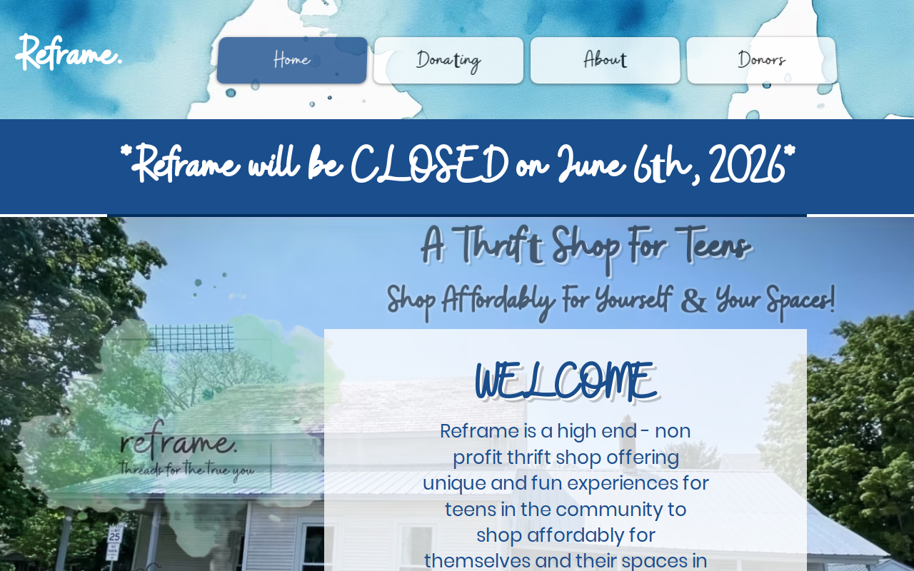 Reframe website preview