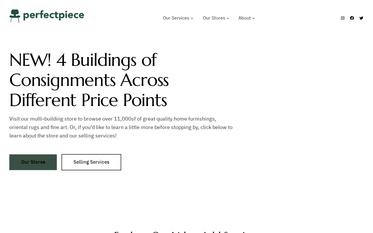 Perfectpiece website preview