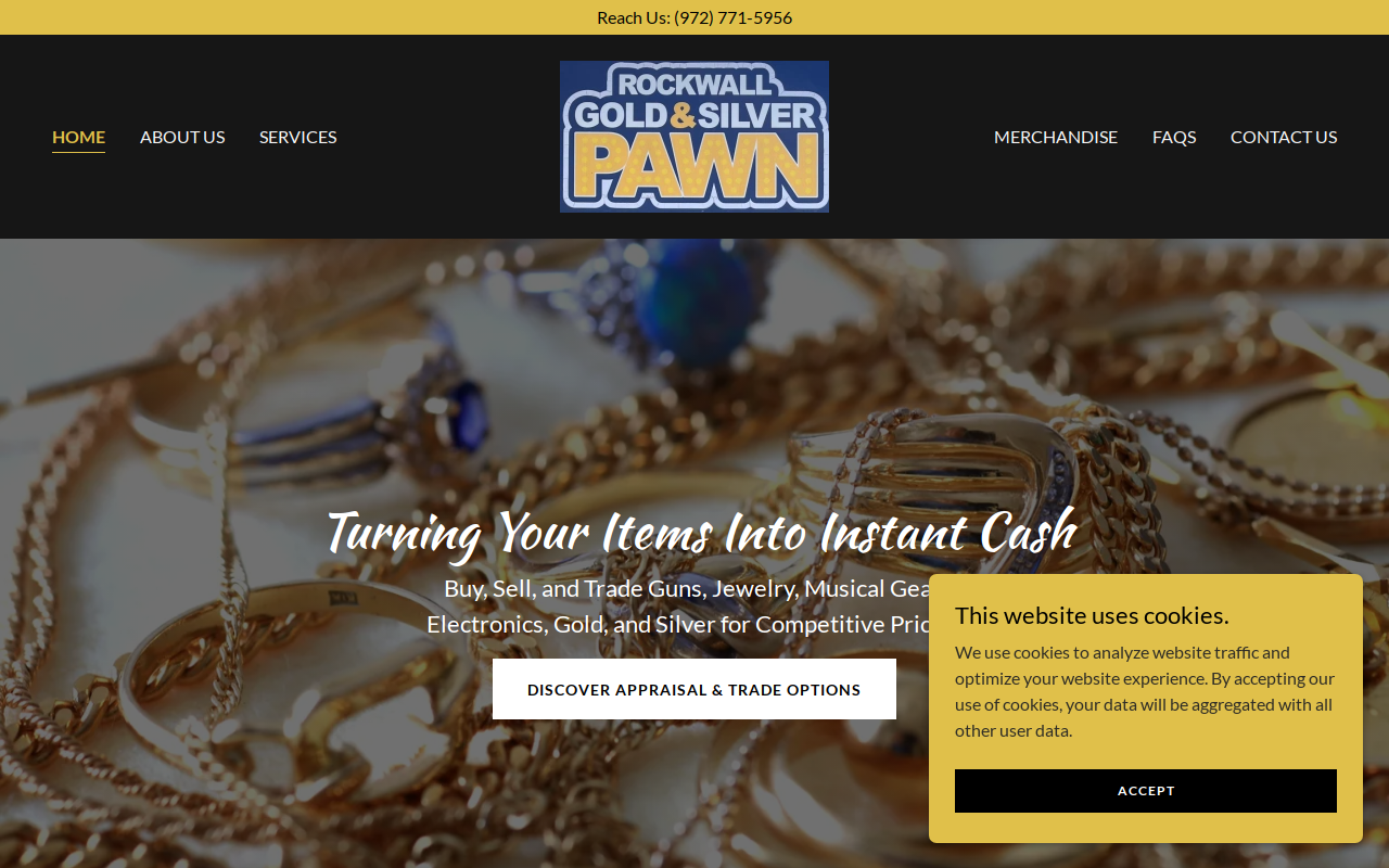 Rockwall Gold & Silver Pawn website preview