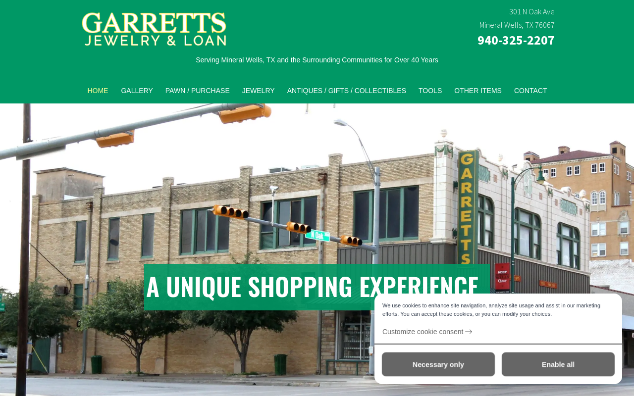 Garrett Jewelry and Loan website preview