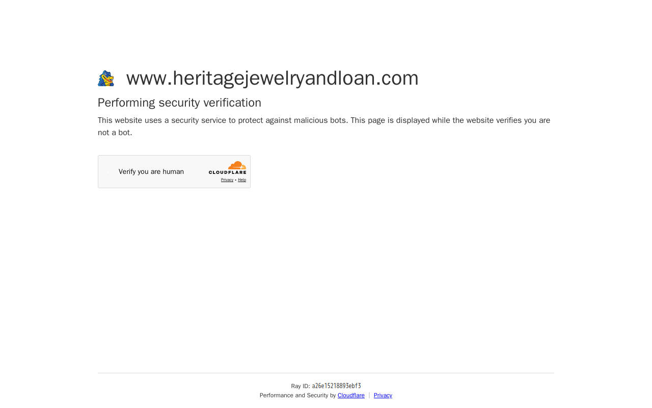 Heritage Jewelry & Loan website preview