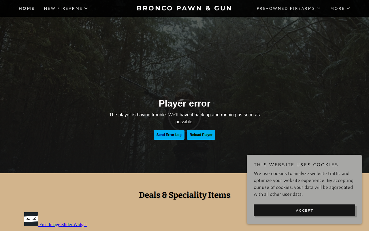 Bronco Pawn & Gun website preview