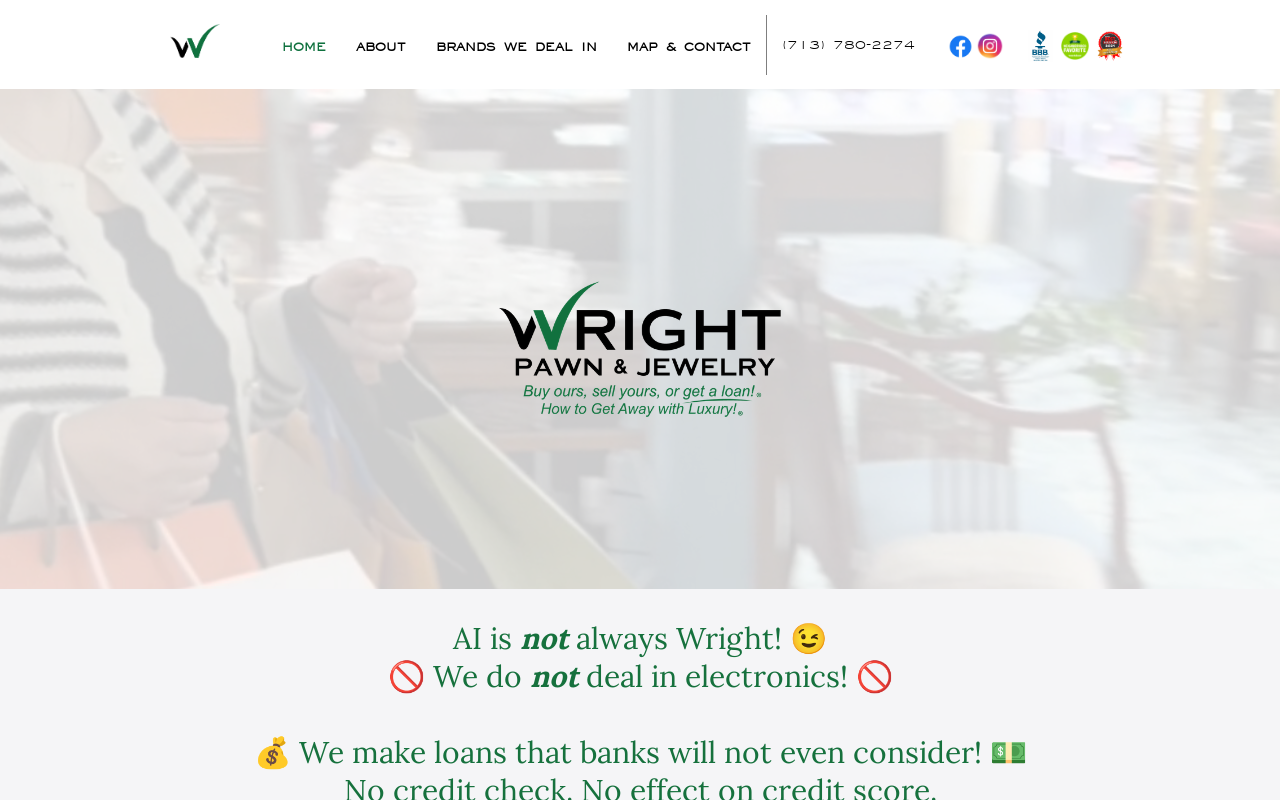 Wright Pawn & Jewelry website preview
