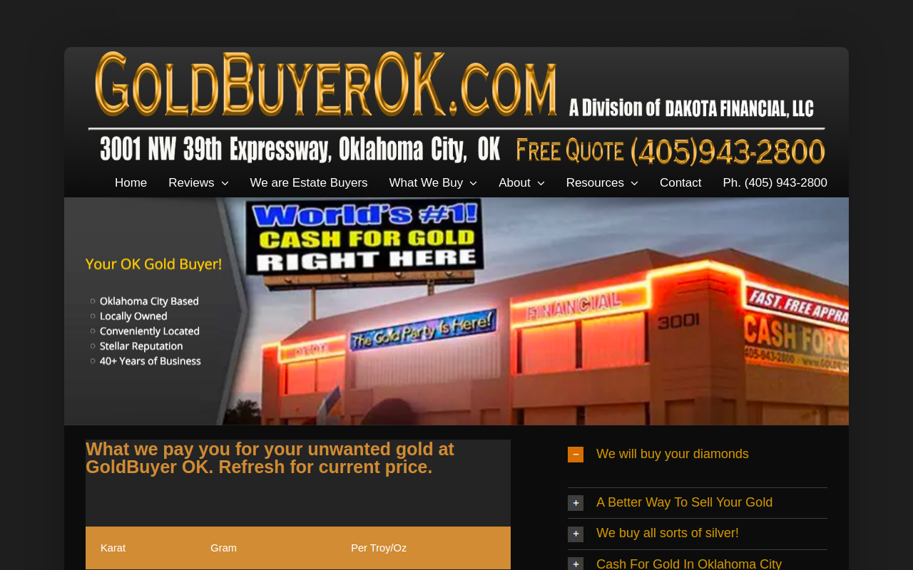 GoldBuyerOK website preview