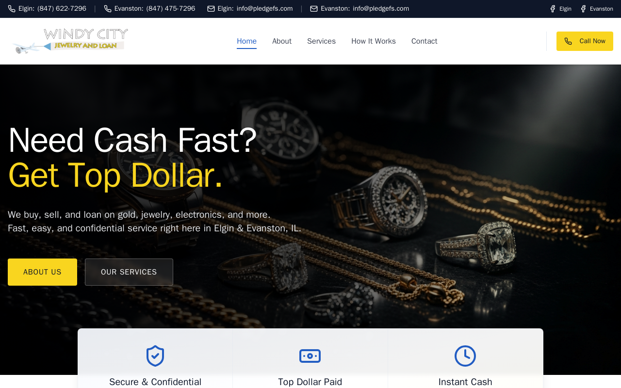 Windy City Jewelry and Loan website preview