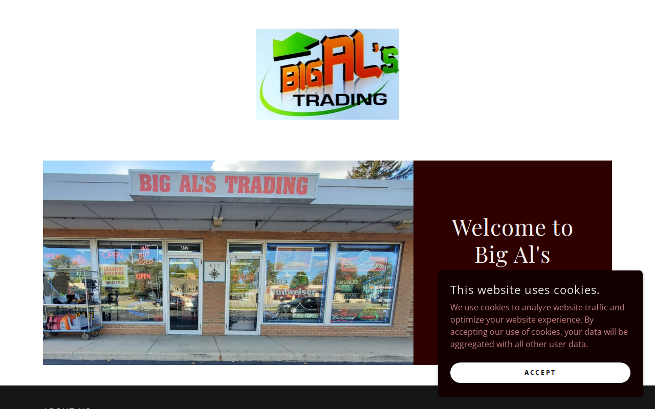 Big Al's Trading website preview