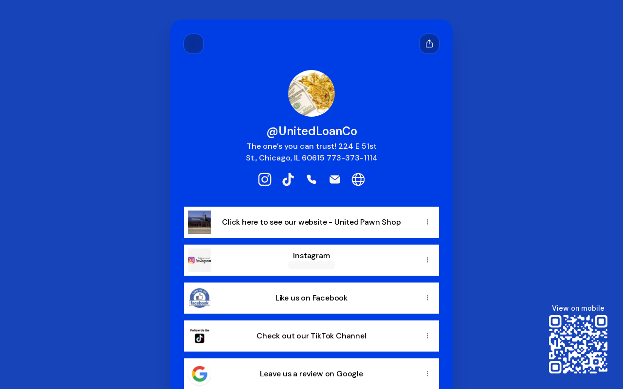 United Loan Co. website preview