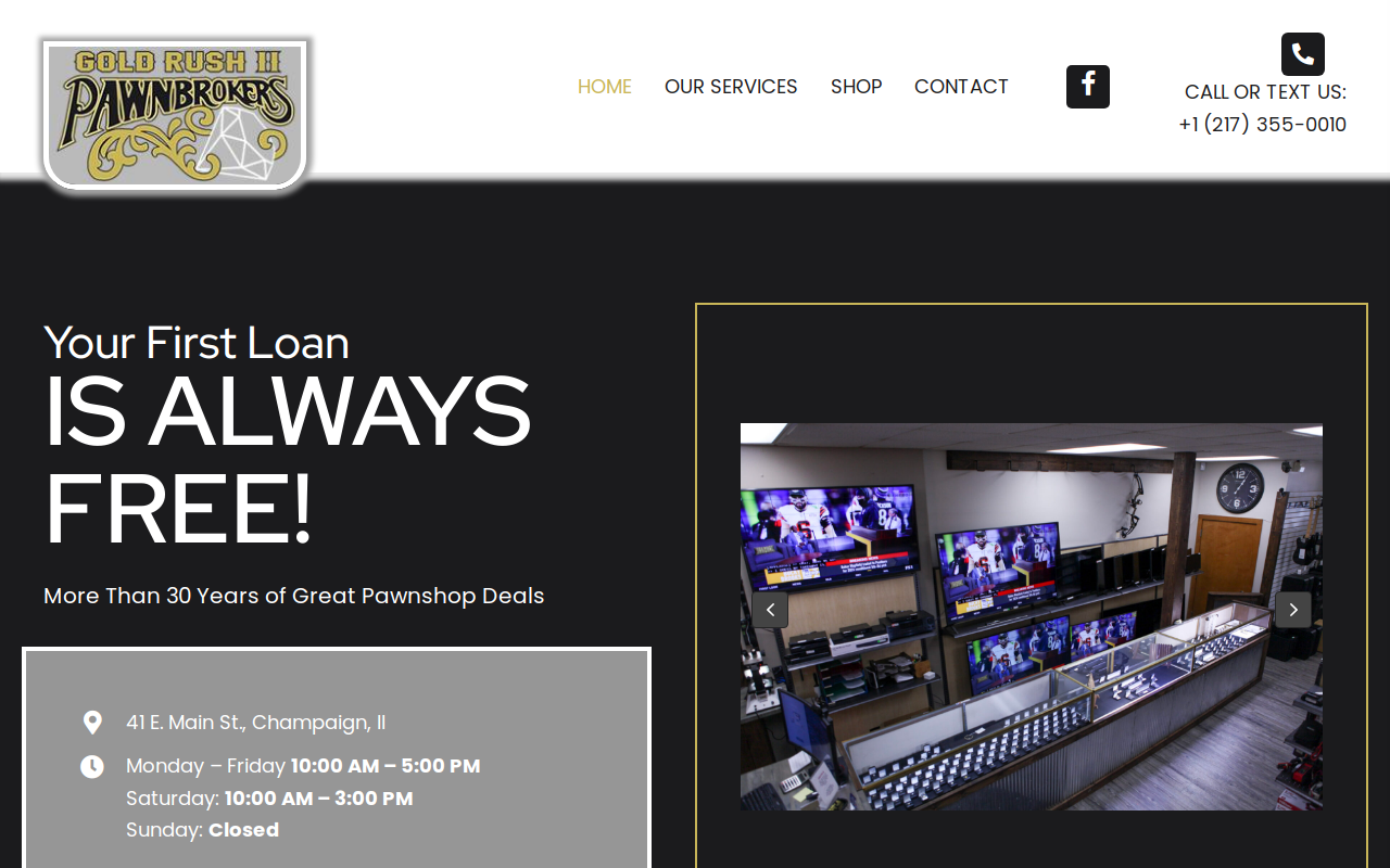 Gold Rush II website preview